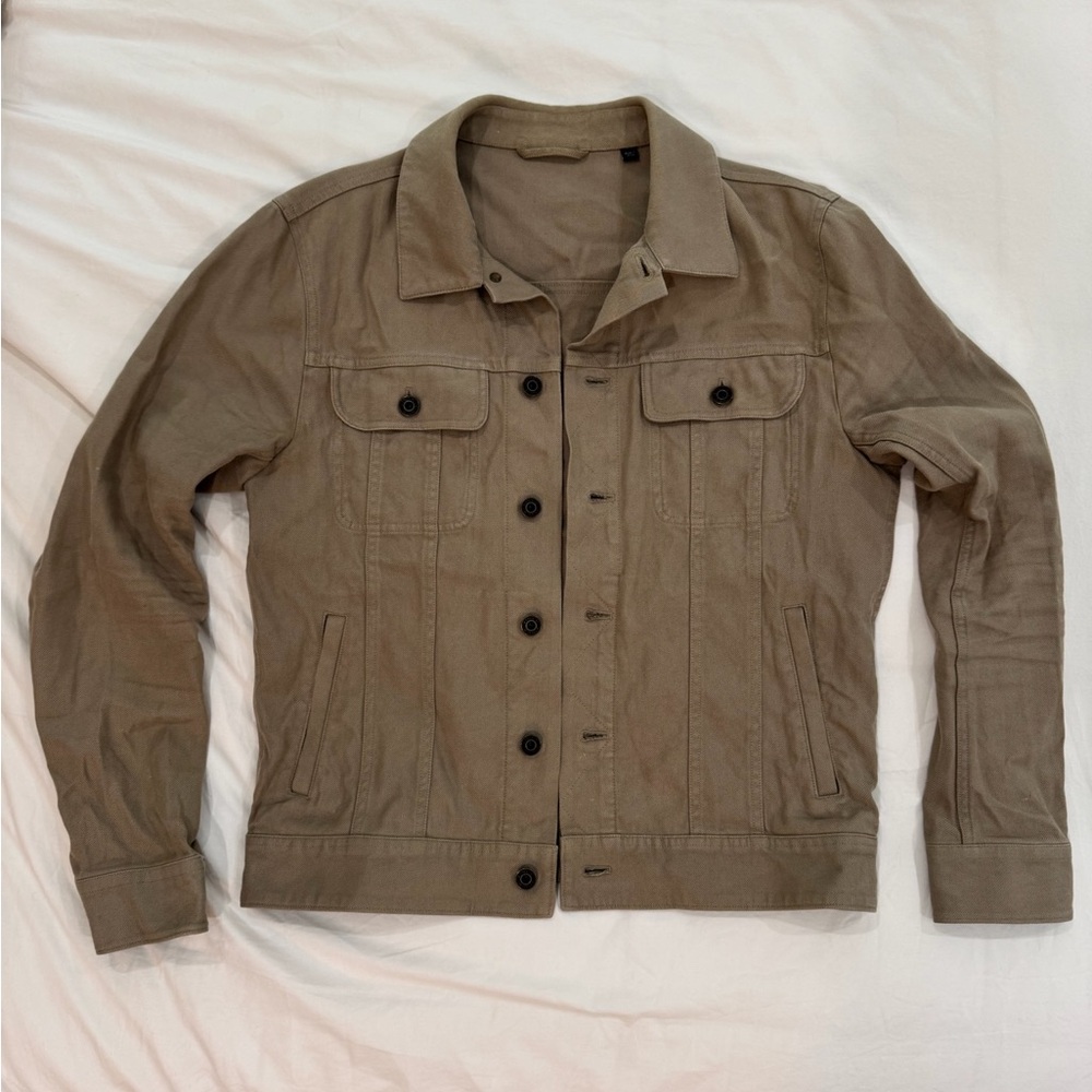 Vince Men's Light Brown Linen Jacket